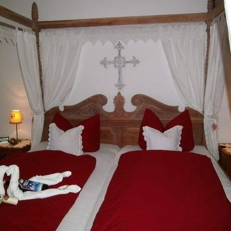 View of the double bed