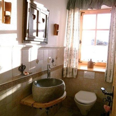 Bathroom with toilet and sink