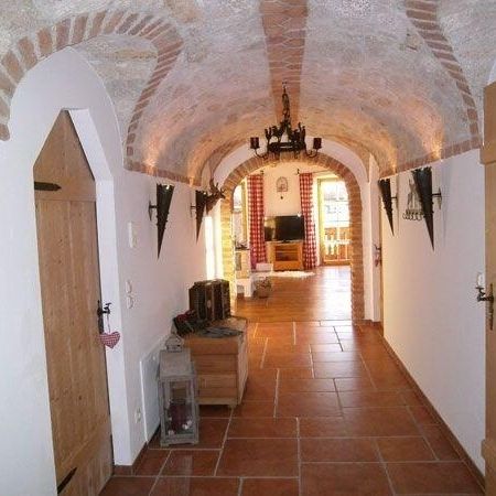 Photo of the hallway with several doors